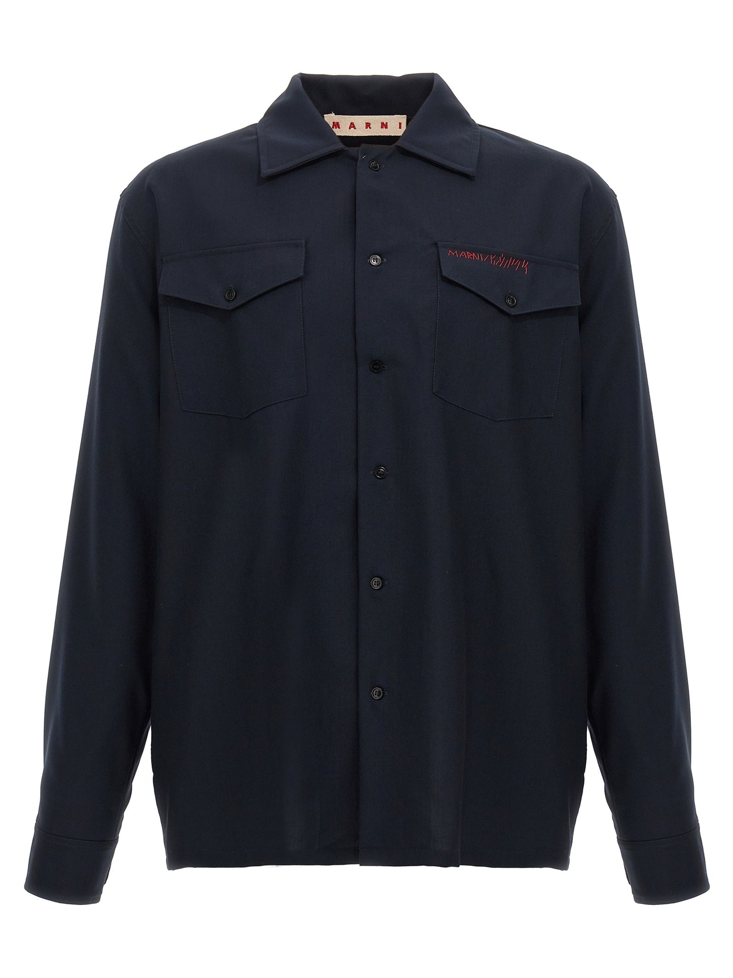 Logo embroidery shirt Shirt, blouse