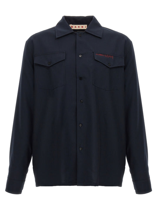 Logo embroidery shirt Shirt, blouse