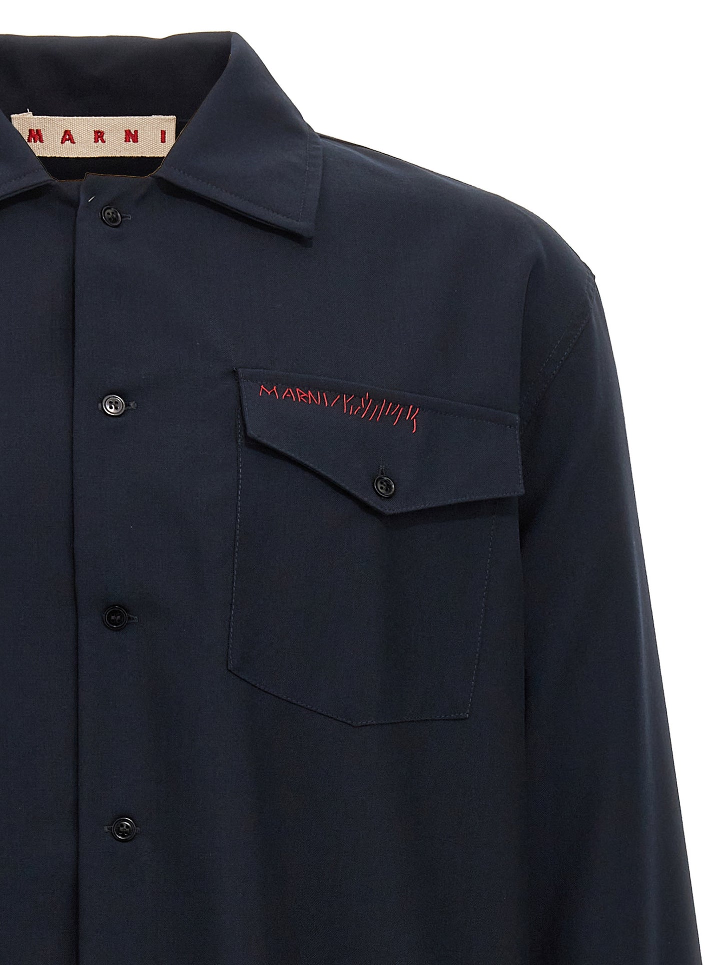 Logo embroidery shirt Shirt, blouse