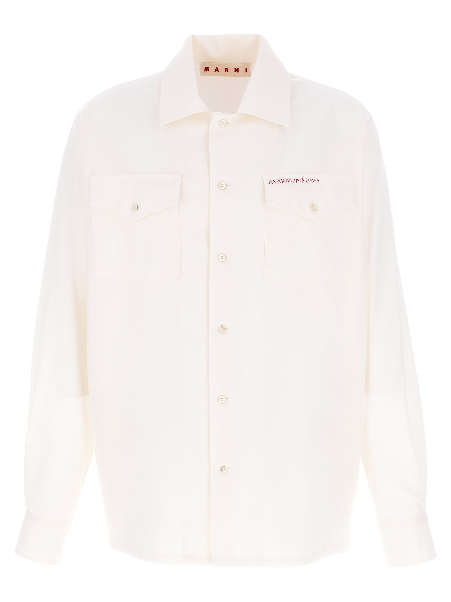 Logo embroidery shirt Shirt, blouse