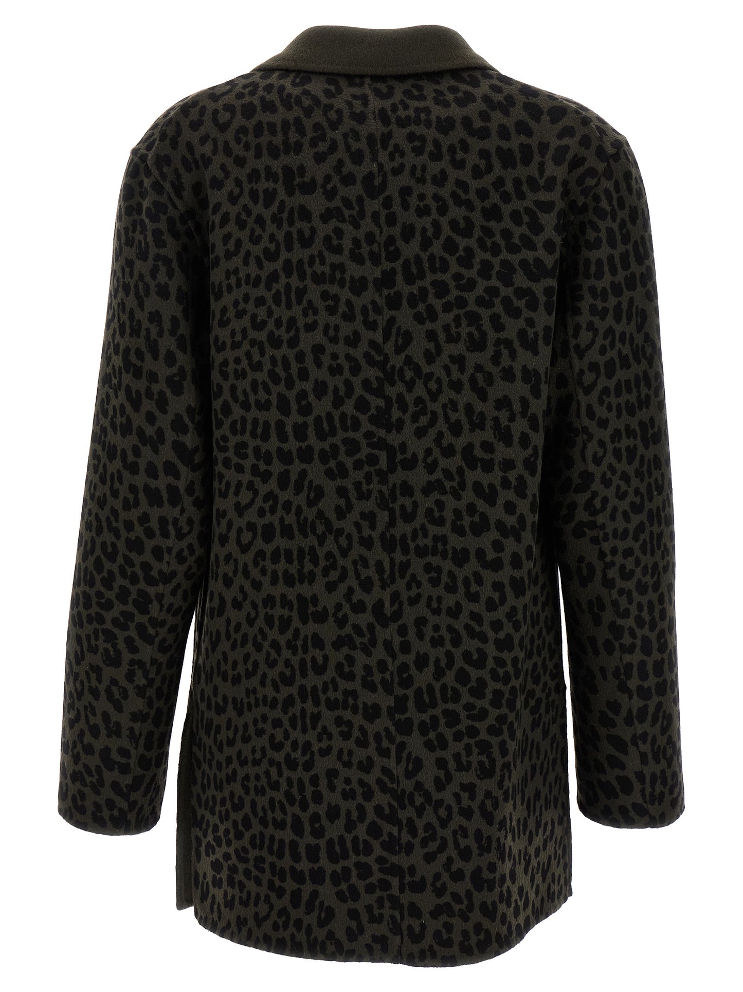 Animal print double-breasted blazer Blazer and Suits