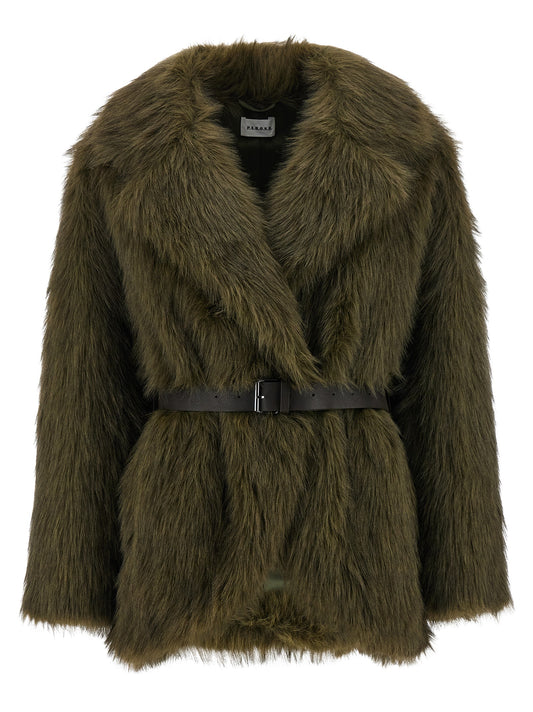 'Portal' faux fur coat Fur
