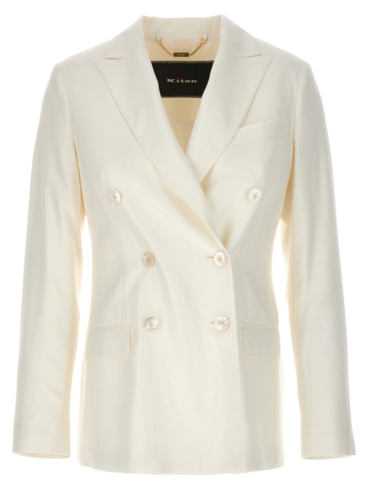 Viscose double-breasted blazer Blazer, suits