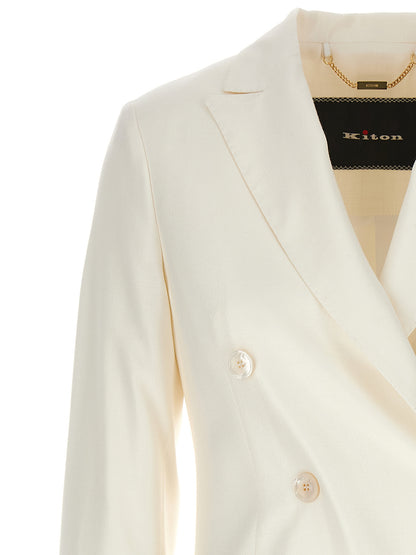 Viscose double-breasted blazer Blazer, suits