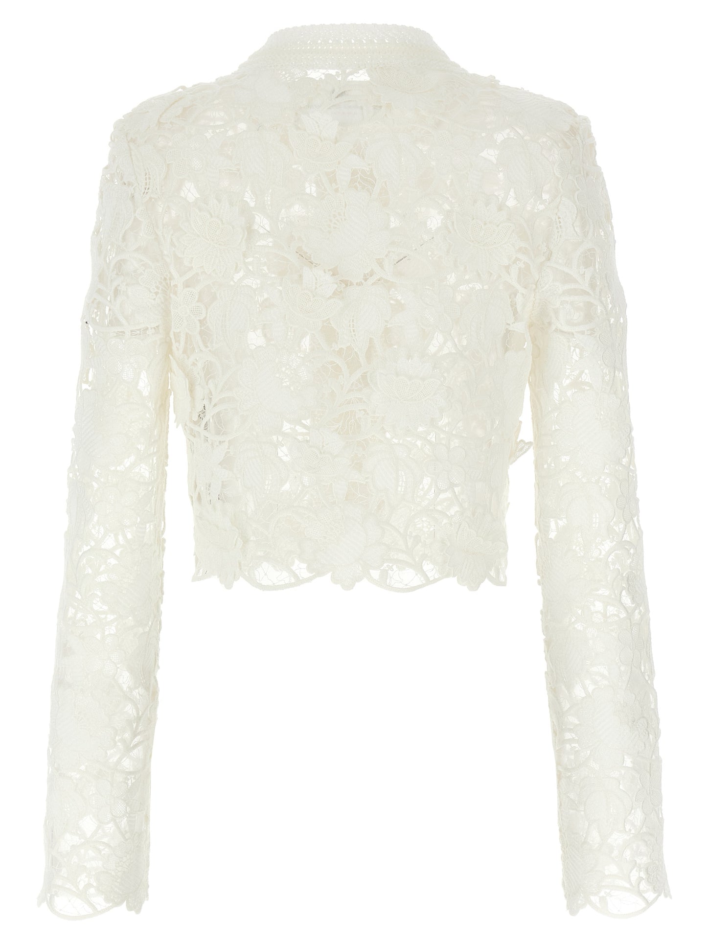 Macramé tulle cardigan Sweater, cardigans
