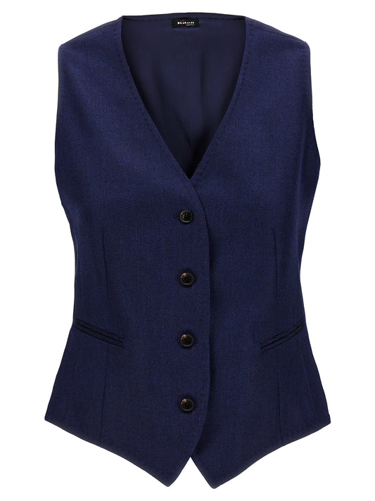 Silk cashmere vest Gilet
