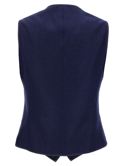 Silk cashmere vest Gilet