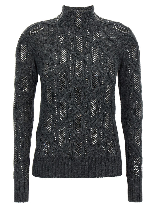 Crystal braid sweater Sweater, cardigans
