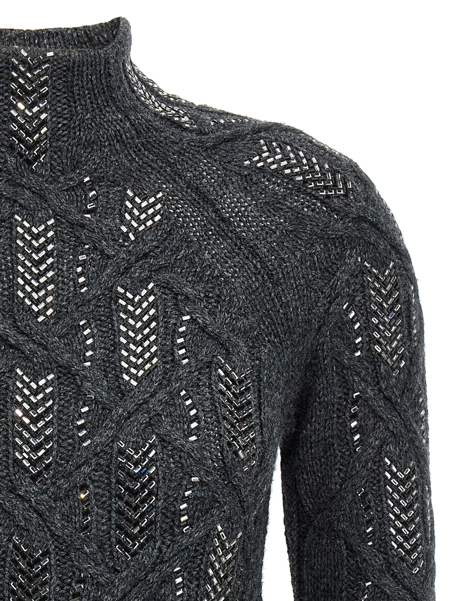 Crystal braid sweater Sweater, cardigans