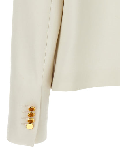 Cropped double-breasted jacket Blazer and Suits