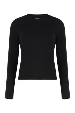 S MAX MARA Crew neck sweater in wool and cashmere