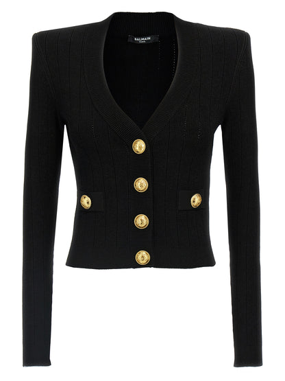 Logo buttons cardigan Sweater, cardigans