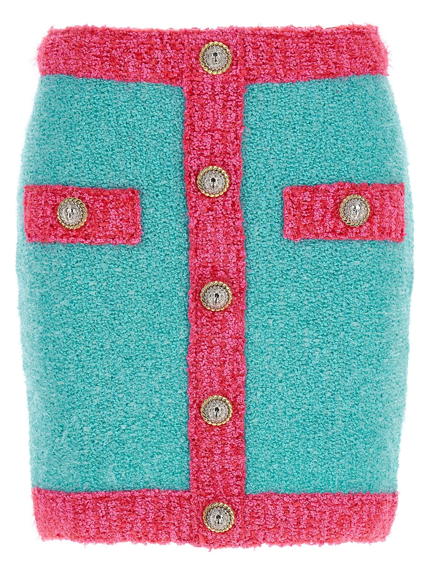 'Leone' button two-tone skirt Skirts