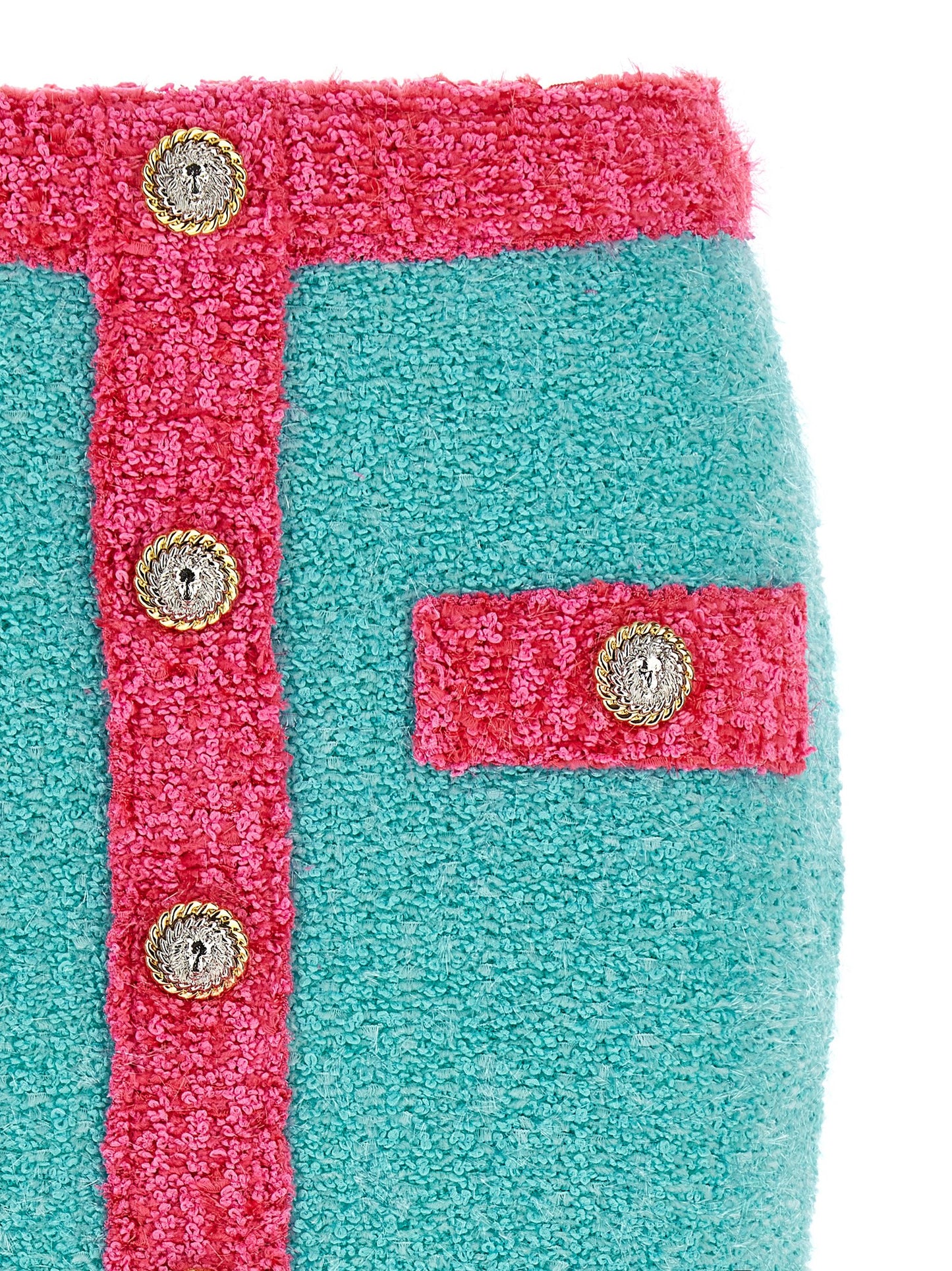 'Leone' button two-tone skirt Skirts