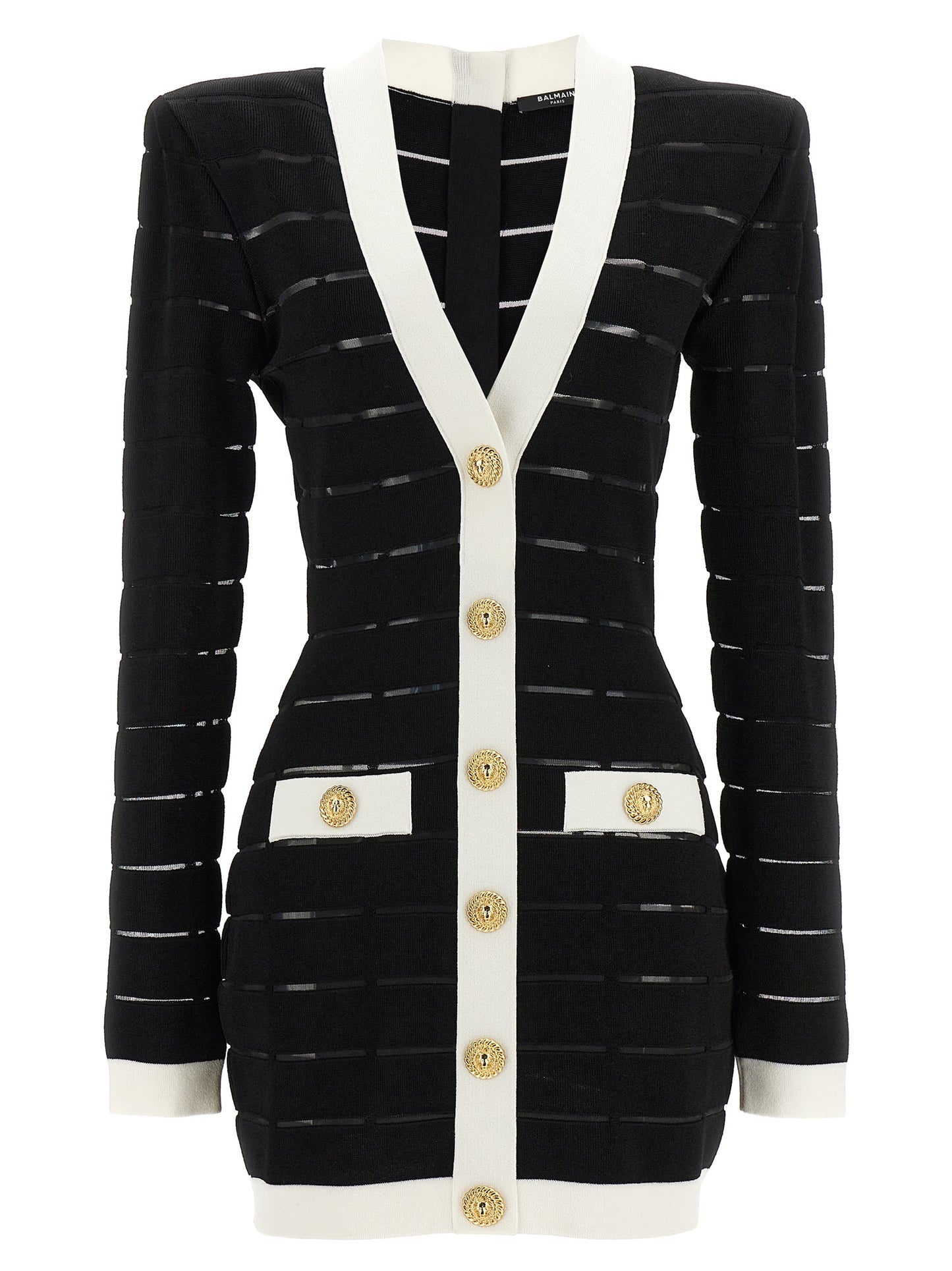 Two-tone knit dress Dresses
