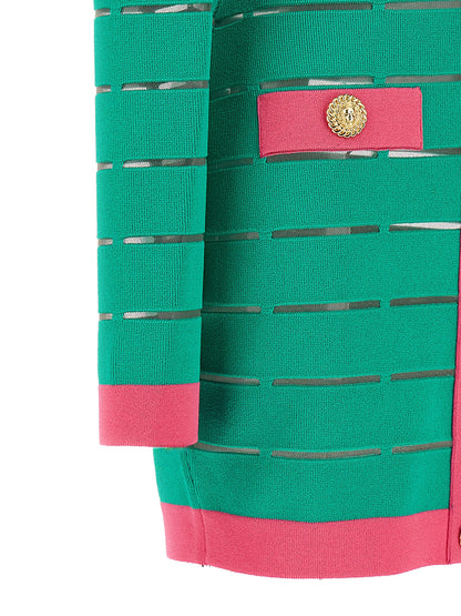 Two-tone knit dress Dresses
