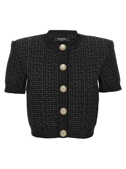 'Monogram' cropped cardigan Sweater, cardigans