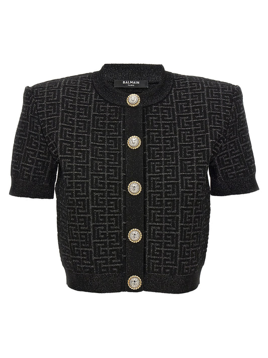 'Monogram' cropped cardigan Sweater, cardigans