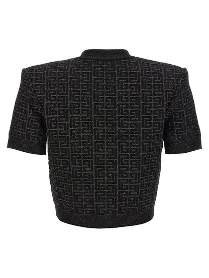 'Monogram' cropped cardigan Sweater, cardigans