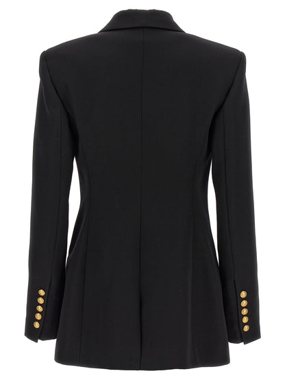 Logo button double-breasted blazer Blazer and Suits
