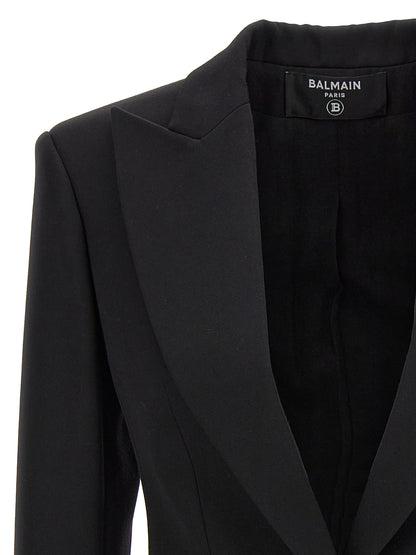 Logo button double-breasted blazer Blazer and Suits