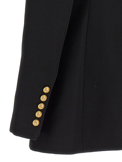 Logo button double-breasted blazer Blazer and Suits