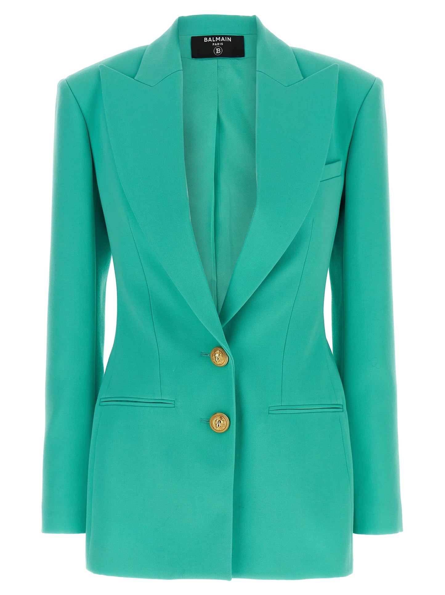 Logo button double-breasted blazer Blazer and Suits