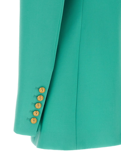 Logo button double-breasted blazer Blazer and Suits