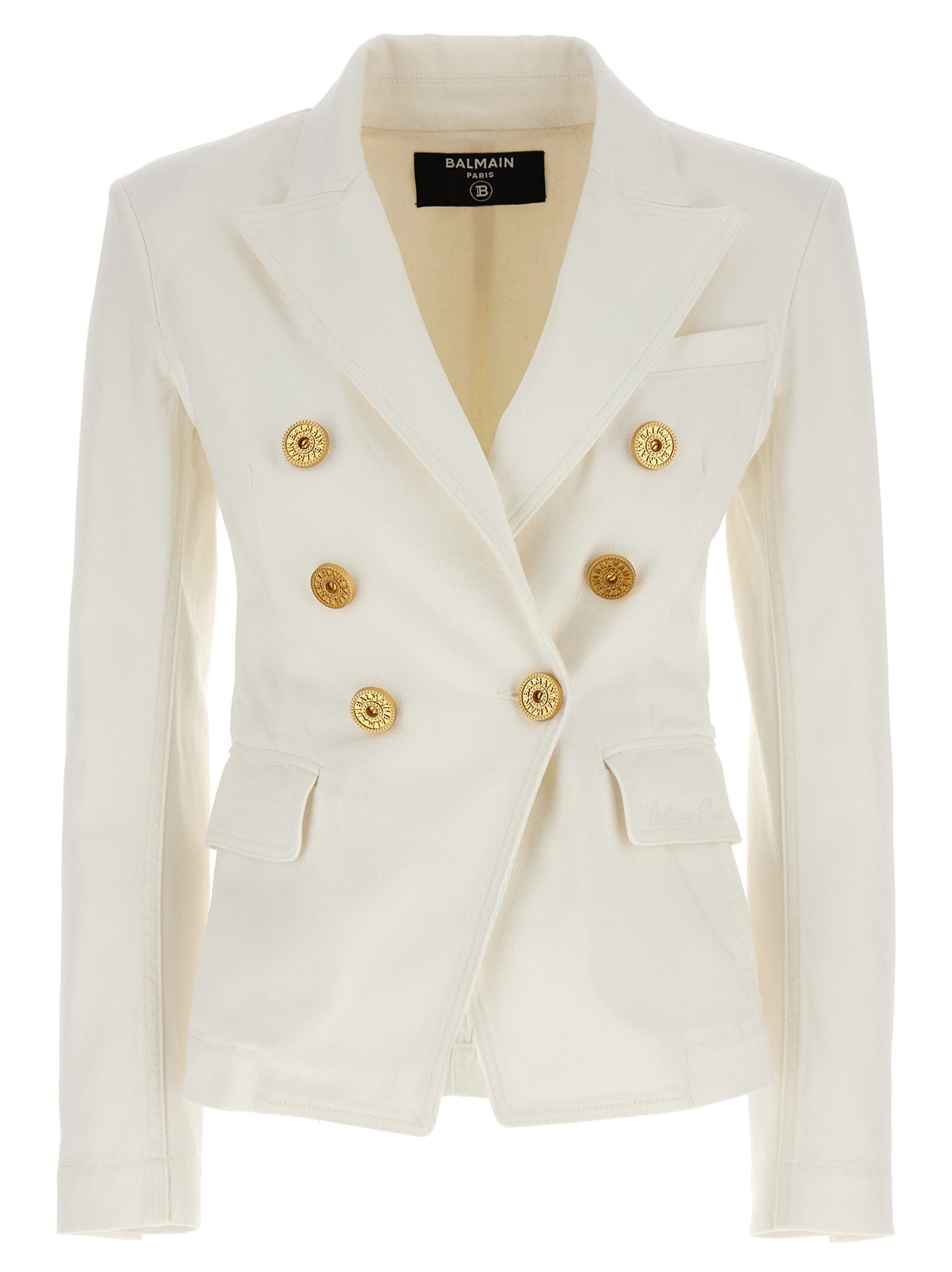Double-breasted denim blazer Blazer and Suits