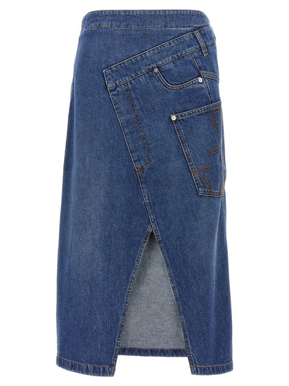 'Twisted Midi' skirt Skirts