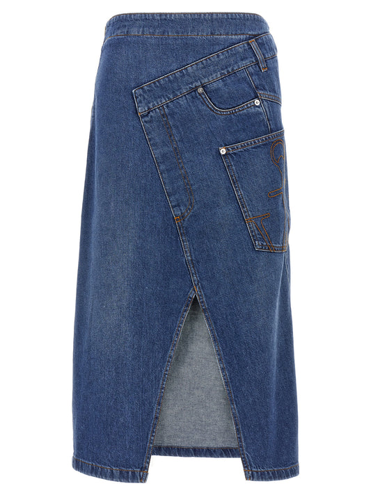 'Twisted Midi' skirt Skirts