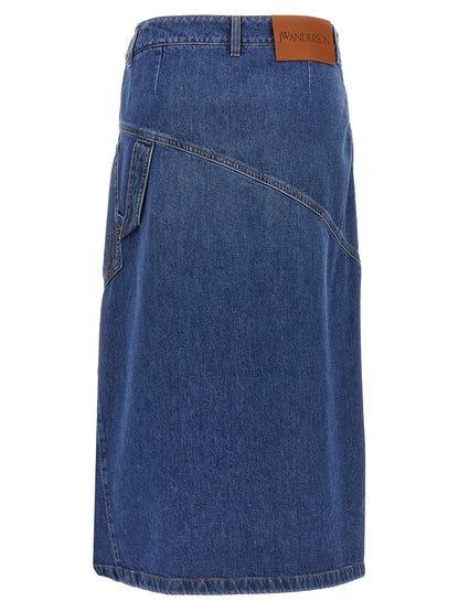 'Twisted Midi' skirt Skirts