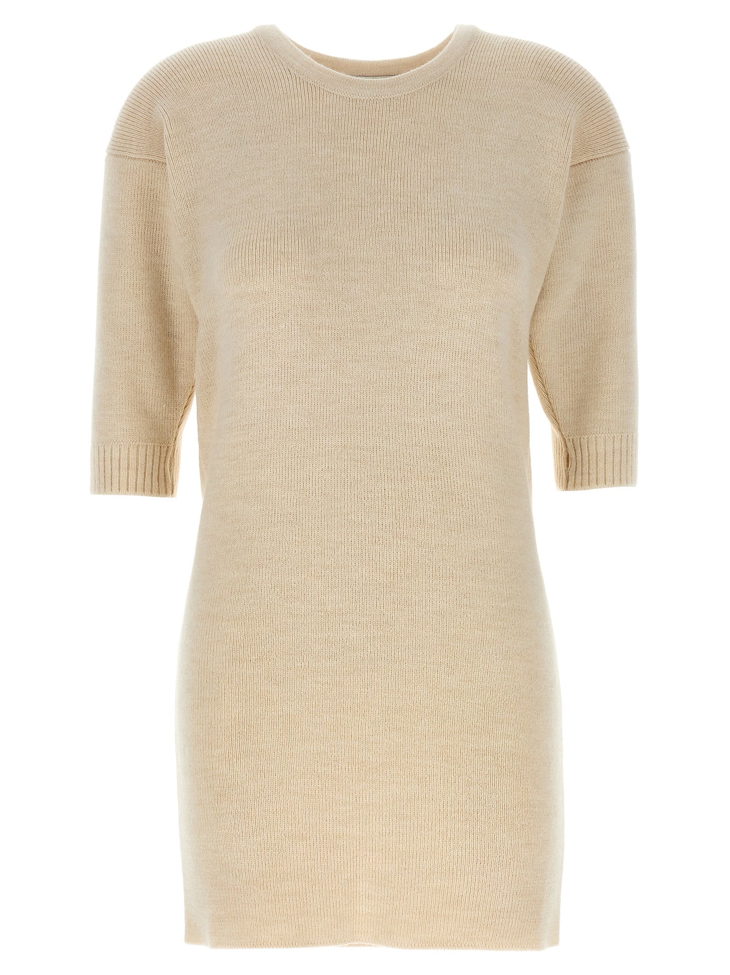 Knitted dress with removable sleeves Dresses