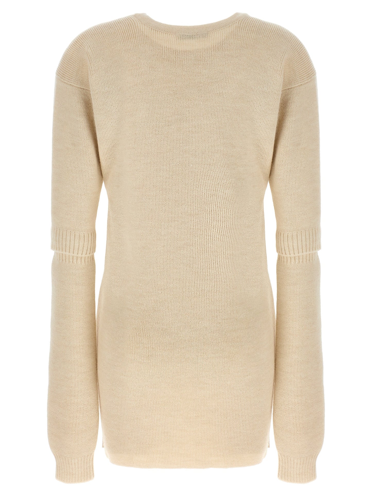 Knitted dress with removable sleeves Dresses