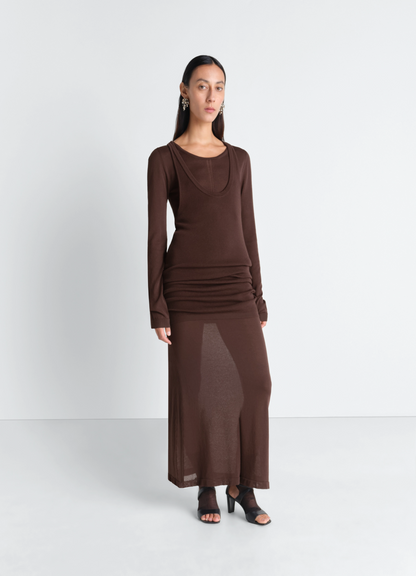 Lemaire Long sleeve tube dress