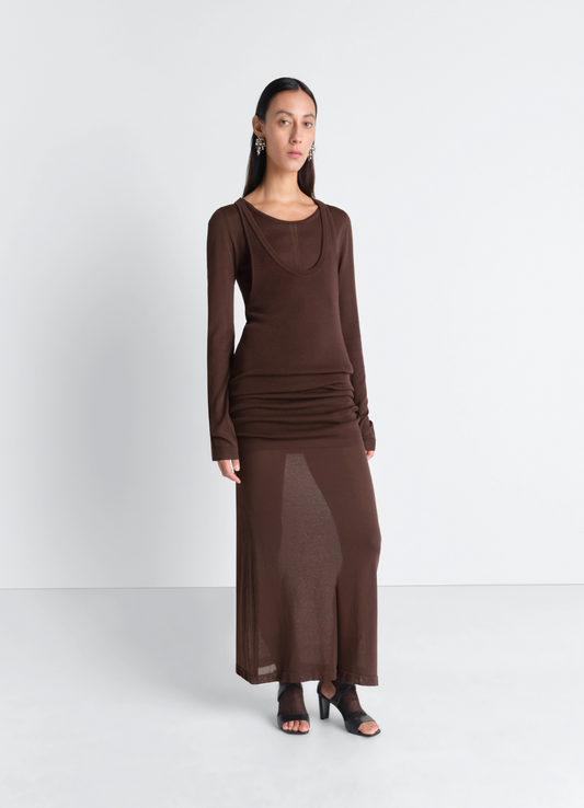Lemaire Long sleeve tube dress
