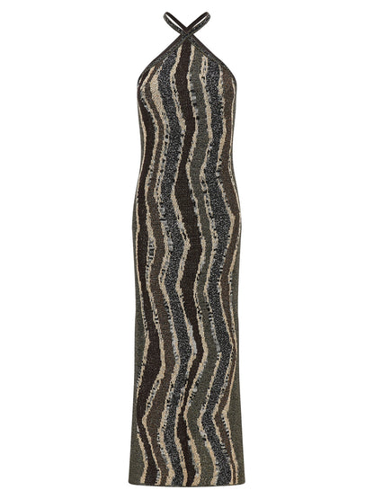 Wave pattern dress Dresses