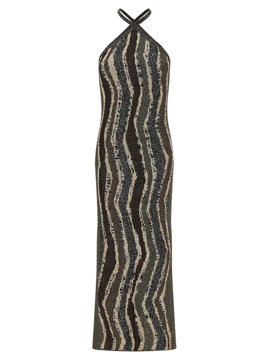 Wave pattern dress Dresses