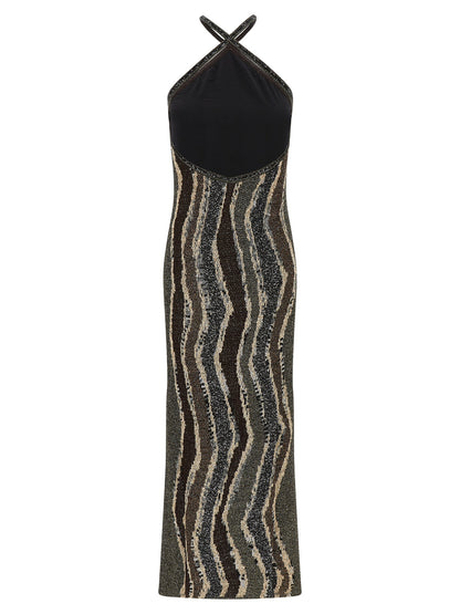 Wave pattern dress Dresses