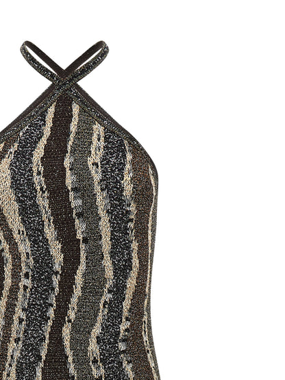 Wave pattern dress Dresses