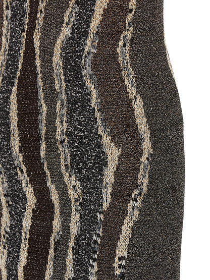 Wave pattern dress Dresses