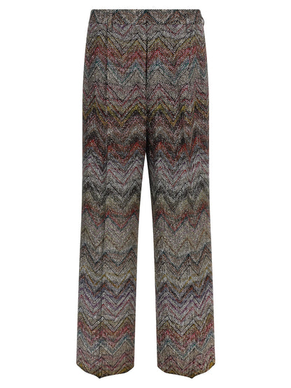Zigzag sequin pants Pants