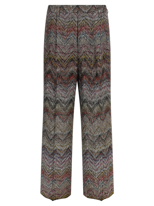 Zigzag sequin pants Pants