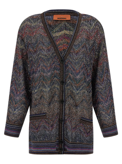 Zigzag pattern cardigan Sweater, cardigans