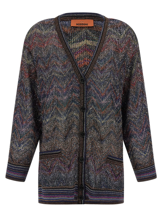 Zigzag pattern cardigan Sweater, cardigans