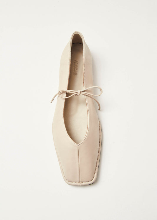 Alohas Sway cream leather ballet flats