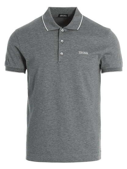 Embroidered logo polo shirt Polo