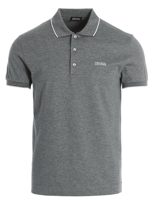 Embroidered logo polo shirt Polo