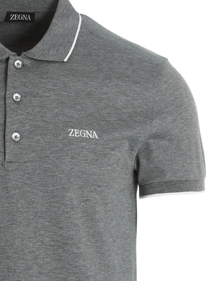 Embroidered logo polo shirt Polo