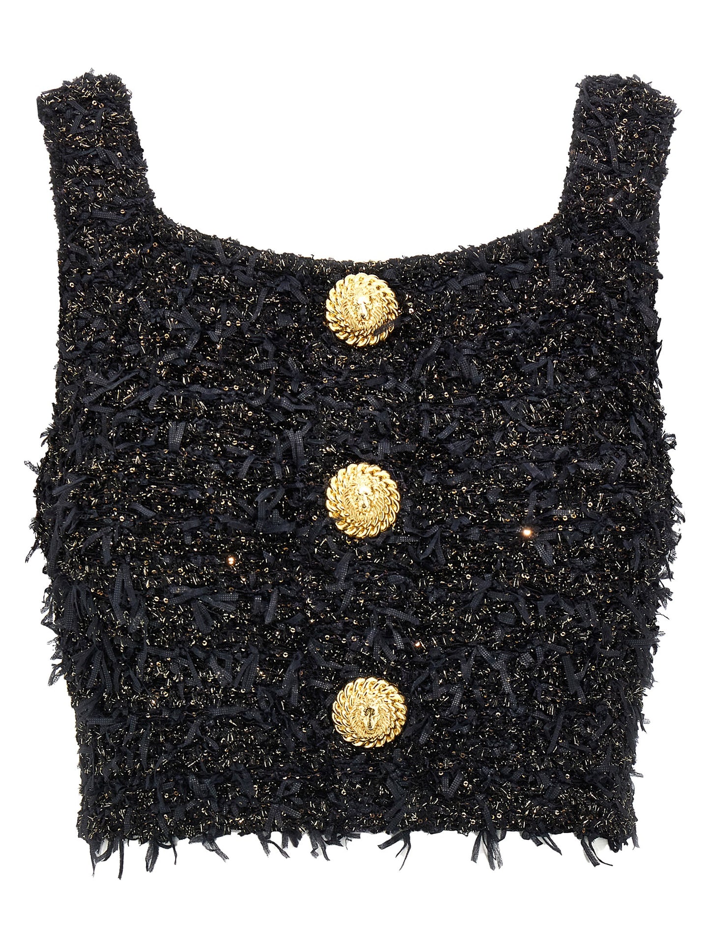 Lurex tweed top Tops